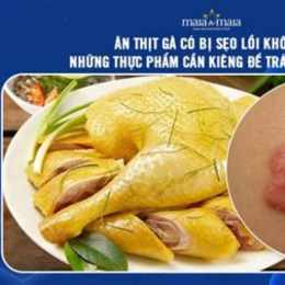 ăn da gà có bị sẹo k