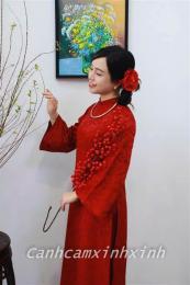 ảnh chụp màn hình áo dài gấm truyền thống