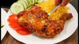 ảnh chụp màn hình bà đẻ ăn da gà có sao không