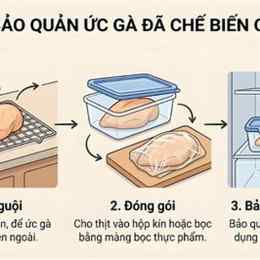 cách bảo quản thịt gà đã luộc