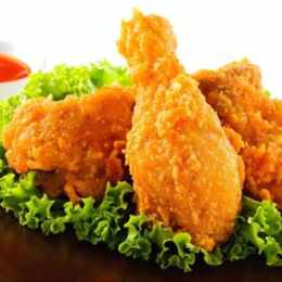 cách làm gà rán đã luộc