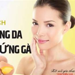 cách làm trắng da từ trứng gà