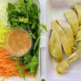 cháo gà ít dầu mỡ