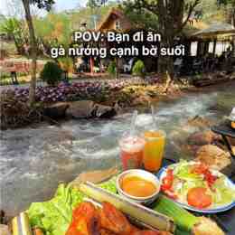 gà bên suối đà lạt