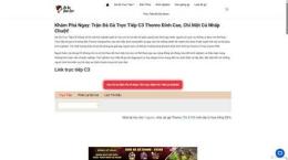 giao diện app c3 trực tiếp đá gà