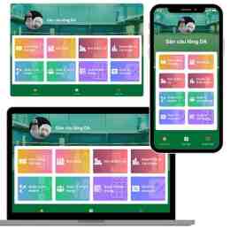 giao diện app cách đá cầu lông gà