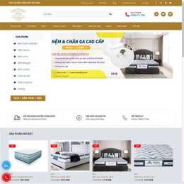 giao diện app chăn ga gối đệm bóng đá