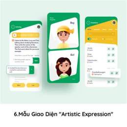 giao diện app clip gà xanh trích đã