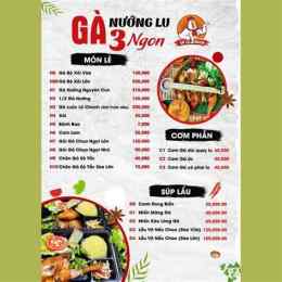 giao diện app cơm lam gà nướng đà nẵng