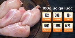 hướng dẫn sử dụng 100g thịt gà luộc không da bao nhiêu calo