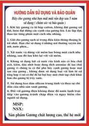 hướng dẫn sử dụng da ga 6/4
