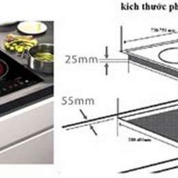 kích thước khoét đá bếp ga âm