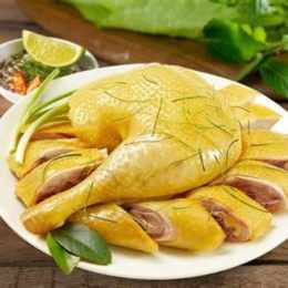 luộc gà da giòn vàng