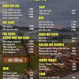 menu gà tuk tuk đà lạt