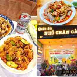 menu nhỏ chân gà đà nẵng