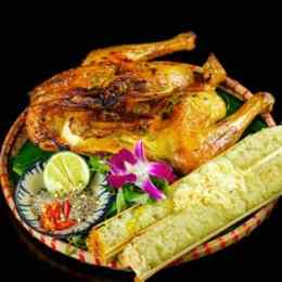 mẹt gà nướng cơm lam đà lạt