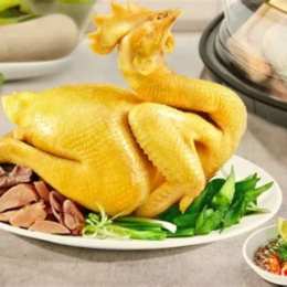 rang thịt gà đã luộc