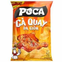 snack poca vị gà quay da giòn gói 65g