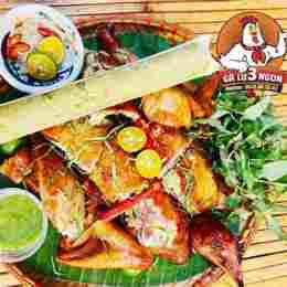 thực đơn của gà nướng lu 3 ngon đà nẵng