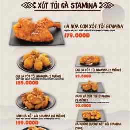 thực đơn của gà rán an chicken đà nẵng