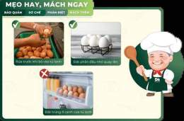 tính năng nổi bật cách bảo quản trứng gà đã đập