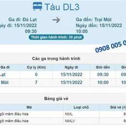 vé ga đà lạt đi trại mát