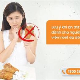 viêm dạ dày ăn thịt gà được không