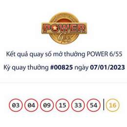 vietlott power 6/55 kết quả 50 kỳ gần đây